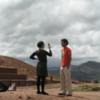 Carolina Mu&ntilde;oz y Alejandro (Memoscoping in Tiwanaku, Bolivia during WM event)